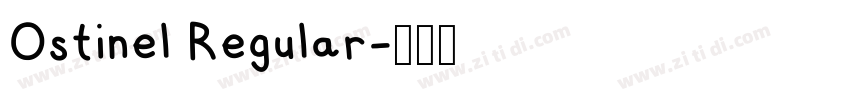 Ostinel Regular字体转换